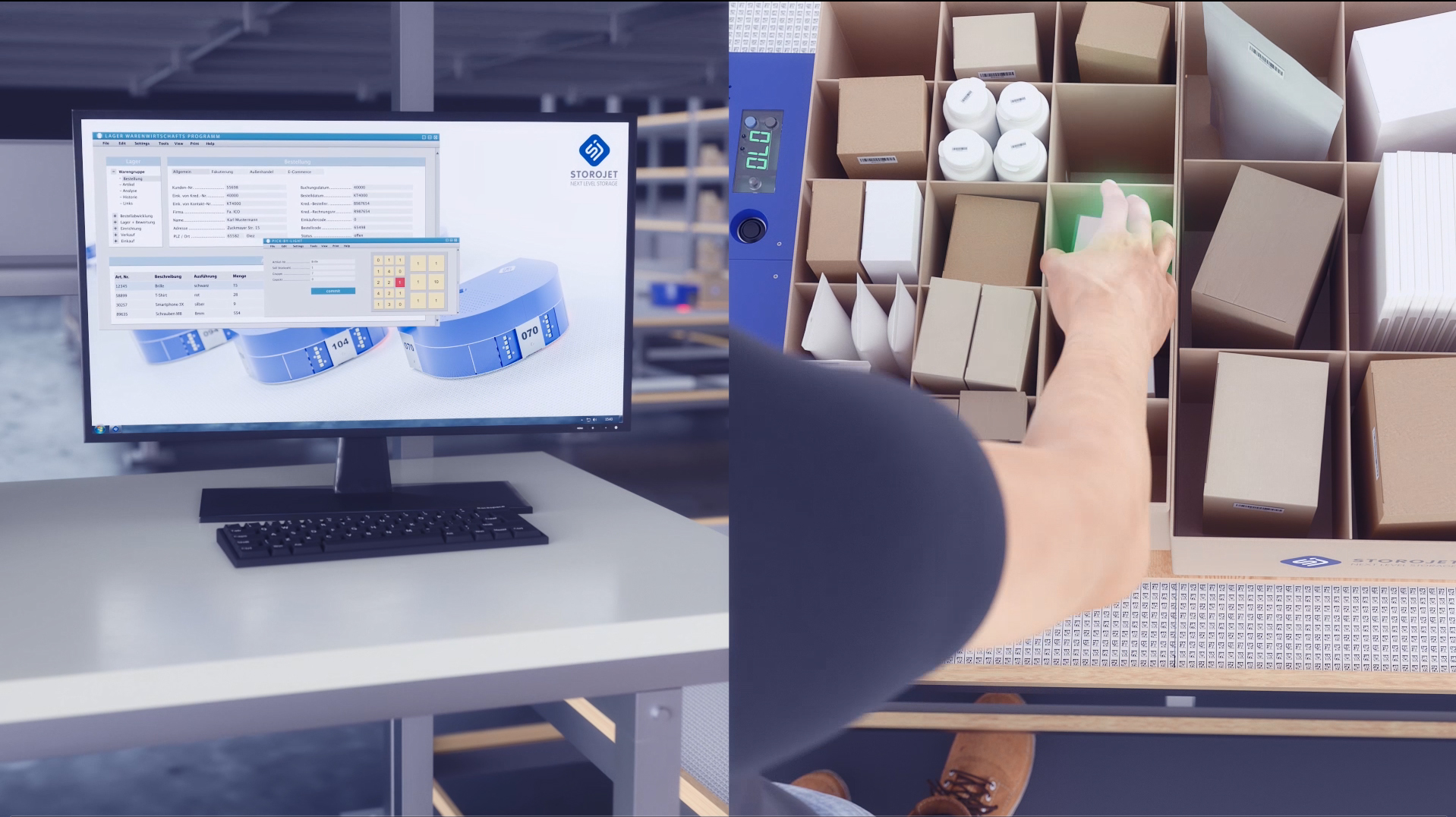 Simple Stocktaking in an Automated Warehouse