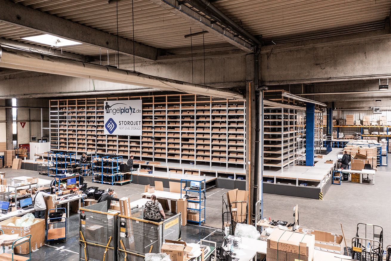 Storojet Lagersystem - Angelplatz GmbH